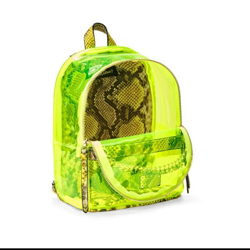 VICTORIA'S SECRET Neon Python Small Backpack - Picture 2 of 3